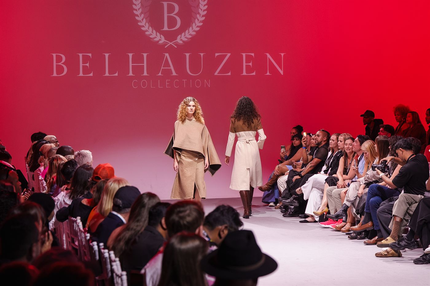 Event photography — models on the runway at the Belhauzen Collection fashion show